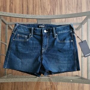 True Religion Jennies Short Mid Rise Curvy Denim Short